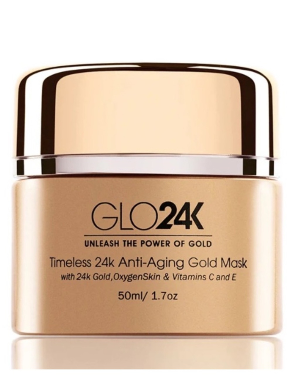 GLO24K Timeless 24K Anti-Aging Gold Mask 1.7oz BRAND NEW/SEALED